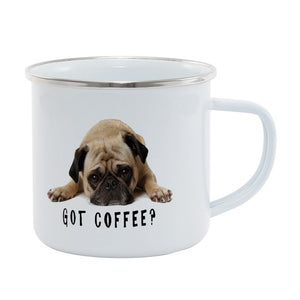 Got Coffee Pug Coffee Mug-Mug-Dogs, Mugs, Pug-Stainless Steel-11 oz / 325 ml-5