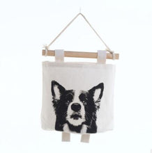 Load image into Gallery viewer, Doggo Love Multipurpose Door or Wall Hanging Storage Pouches-Home Decor-Bathroom Decor, Dogs, Home Decor-Border Collie-2