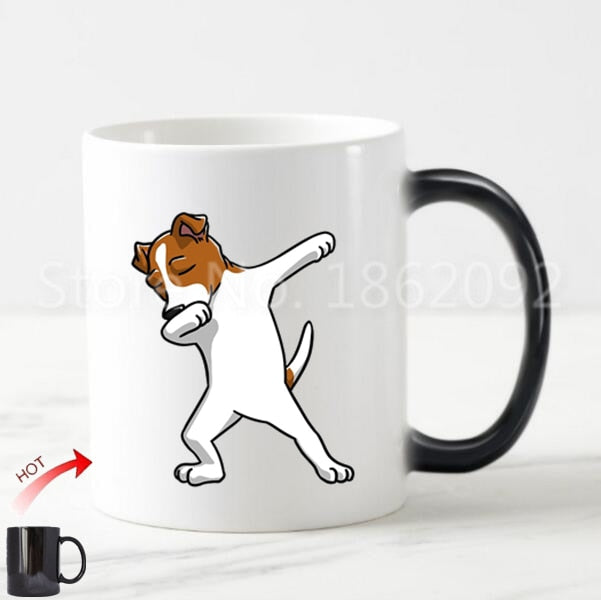 Color Changing Dabbing Jack Russell Terrier Coffee Mug-Mug-Dogs, Jack Russell Terrier, Mugs-2