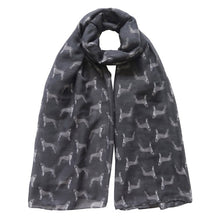 Load image into Gallery viewer, Infinite Staffordshire Bull Terrier Love Womens Scarves-Accessories-Accessories, Dogs, Scarf, Staffordshire Bull Terrier-Grey-1
