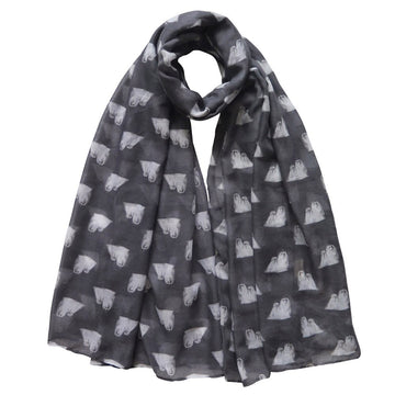 Infinite Maltese Love Womens Scarves-Accessories-Accessories, Dogs, Maltese, Scarf-3