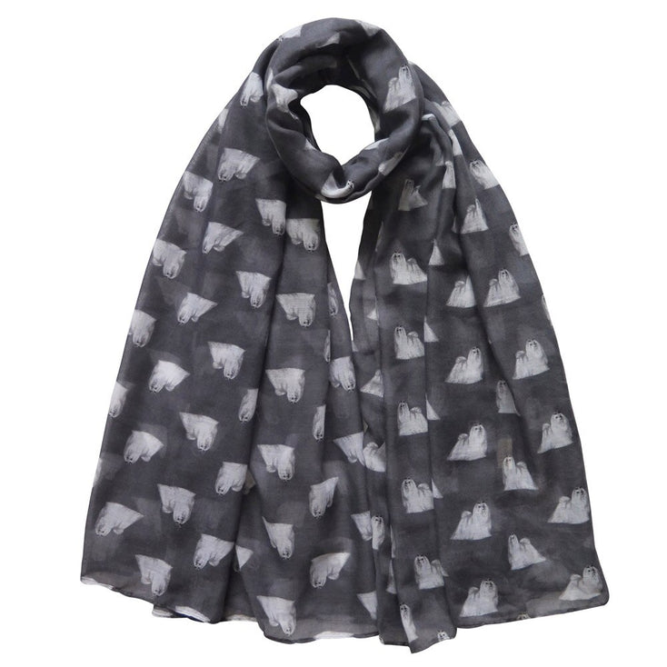Infinite Maltese Love Womens Scarves-Accessories-Accessories, Dogs, Maltese, Scarf-3