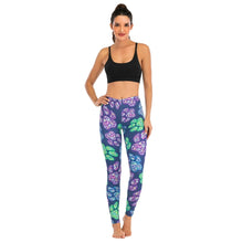 Load image into Gallery viewer, Kaleidoscopic Paws Print Women’s Leggings-Apparel-Apparel, Dogs, Leggings-6