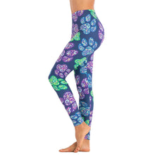 Load image into Gallery viewer, Kaleidoscopic Paws Print Women’s Leggings-Apparel-Apparel, Dogs, Leggings-5