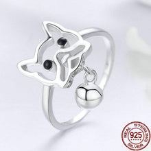 Load image into Gallery viewer, Doodle Frenchie Love Silver Ring-Dog Themed Jewellery-Dogs, French Bulldog, Jewellery, Ring-6