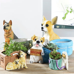 Cutest Poodle Love Succulent Flower Pot - Series 2-Home Decor-Dogs, Flower Pot, Home Decor, Poodle-2