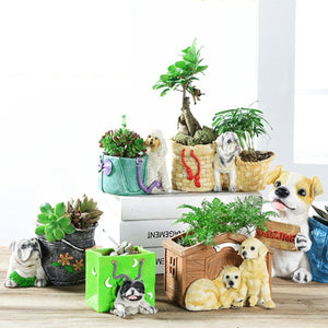 Cutest Puppy Love Succulent Flower Pots - Series 2-Home Decor-Dogs, Flower Pot, Home Decor-8