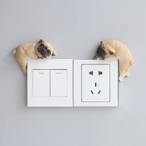 Pair of Two Shiba Inus 3D Wall Stickers-Home Decor-Dogs, Home Decor, Shiba Inu, Wall Sticker-Pug-5