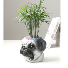 Load image into Gallery viewer, Beautiful Pug Love Decorative Flower Pot-Home Decor-Dogs, Flower Pot, Home Decor, Pug-3
