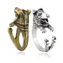 Load image into Gallery viewer, 3D Rough Collie Finger Wrap Rings-Dog Themed Jewellery-Dogs, Jewellery, Ring, Rough Collie-9