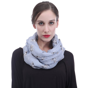 I Love French Bulldogs Infinity Loop Scarves-Accessories-Accessories, Dogs, French Bulldog, Scarf-9