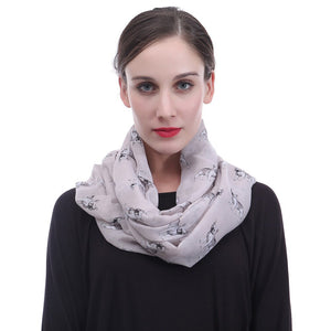 I Love French Bulldogs Infinity Loop Scarves-Accessories-Accessories, Dogs, French Bulldog, Scarf-10
