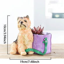 Load image into Gallery viewer, Cutest French Bulldog Love Succulent Flower Pot - Series 2-Home Decor-Dogs, Flower Pot, French Bulldog, Home Decor-Yorkshire Terrier - Purple Bag-6