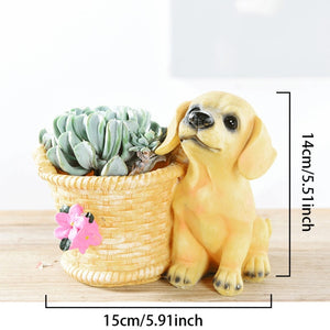Cutest Poodle Love Succulent Flower Pot - Series 2-Home Decor-Dogs, Flower Pot, Home Decor, Poodle-Labrador-4