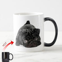 Load image into Gallery viewer, Color Changing Cutest Black Pug Coffee Mug-Mug-Dogs, Mugs, Pug-2