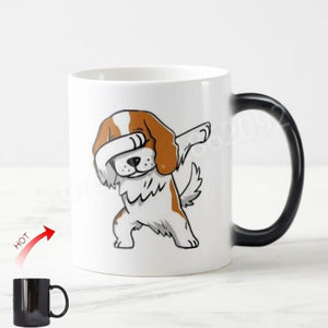 Color Changing Dabbing Cavalier King Charles Spaniel Coffee Mug-Mug-Cavalier King Charles Spaniel, Dogs, Mugs-2