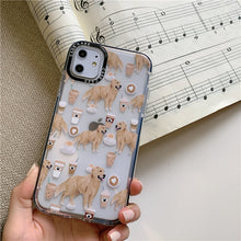Load image into Gallery viewer, Golden Retrievers and Coffee Love iPhone Case-Cell Phone Accessories-Accessories, Dogs, Golden Retriever, iPhone Case-9