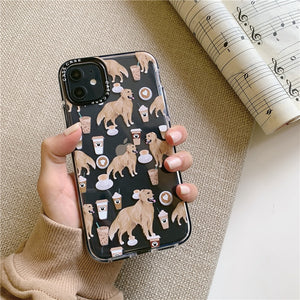 Golden Retrievers and Coffee Love iPhone Case-Cell Phone Accessories-Accessories, Dogs, Golden Retriever, iPhone Case-8