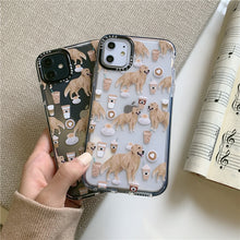 Load image into Gallery viewer, Golden Retrievers and Coffee Love iPhone Case-Cell Phone Accessories-Accessories, Dogs, Golden Retriever, iPhone Case-7