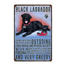 Load image into Gallery viewer, Why I Love My Whippet Tin Poster - Series 1-Sign Board-Dogs, Home Decor, Sign Board, Whippet-Labrador - Black-19