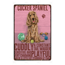 Load image into Gallery viewer, Why I Love My Old English Sheepdog Tin Poster - Series 1-Sign Board-Dogs, Home Decor, Old English Sheepdog, Sign Board-Cocker Spaniel - Golden-9
