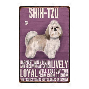 Why I Love My Old English Sheepdog Tin Poster - Series 1-Sign Board-Dogs, Home Decor, Old English Sheepdog, Sign Board-Shih Tzu-25