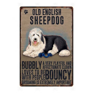 Why I Love My Doggo Tin Poster - Series 1-Sign Board-Dogs, Home Decor, Sign Board-Old English Sheepdog-21