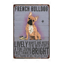 Load image into Gallery viewer, Why I Love My Old English Sheepdog Tin Poster - Series 1-Sign Board-Dogs, Home Decor, Old English Sheepdog, Sign Board-French Bulldog-14