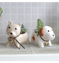 Load image into Gallery viewer, Shiba Inu Love Ceramic Succulent Flower Pot-Home Decor-Dogs, Flower Pot, Home Decor, Shiba Inu-12