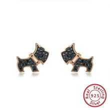Load image into Gallery viewer, Scottish Terrier Love Silver Earrings-Dog Themed Jewellery-Dogs, Earrings, Jewellery, Scottish Terrier-Earrings-1