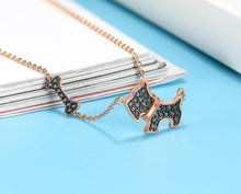 Load image into Gallery viewer, Scottish Terrier Love Silver Earrings-Dog Themed Jewellery-Dogs, Earrings, Jewellery, Scottish Terrier-3
