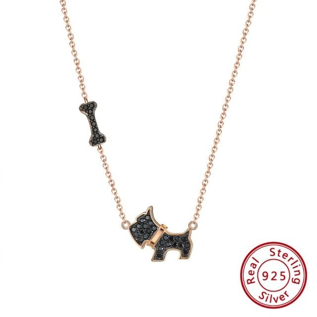 Scottish Terrier Love Silver Necklace-Dog Themed Jewellery-Dogs, Jewellery, Necklace, Scottish Terrier-2