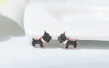 Load image into Gallery viewer, Scottish Terrier Love Silver Earrings-Dog Themed Jewellery-Dogs, Earrings, Jewellery, Scottish Terrier-8
