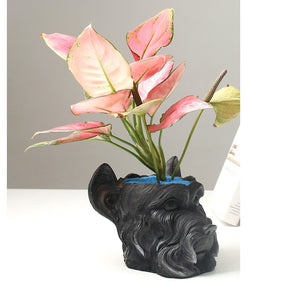 Scottish Terrier Love Decorative Flower Pot-Home Decor-Dogs, Flower Pot, Home Decor, Scottish Terrier-3