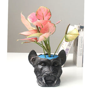 Scottish Terrier Love Decorative Flower Pot-Home Decor-Dogs, Flower Pot, Home Decor, Scottish Terrier-2