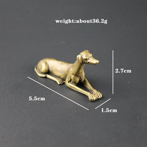 Greyhound Love Mini Brass Figurine-Home Decor-Dogs, Figurines, Greyhound, Home Decor, Whippet-3