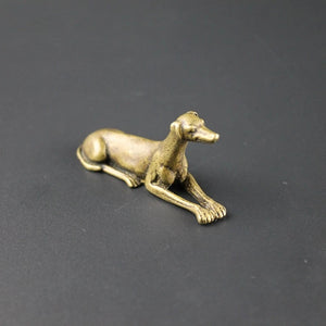 Greyhound Love Mini Brass Figurine-Home Decor-Dogs, Figurines, Greyhound, Home Decor, Whippet-1