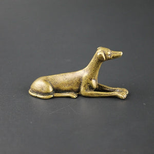 Greyhound Love Mini Brass Figurine-Home Decor-Dogs, Figurines, Greyhound, Home Decor, Whippet-2