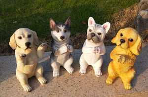 Namaste Husky Garden Statue-Home Decor-Dogs, Home Decor, Siberian Husky, Statue-5