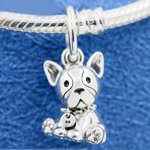French Bulldog Love Silver Pendant-Dog Themed Jewellery-Boston Terrier, Dogs, Jewellery, Pendant-2