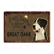 Load image into Gallery viewer, Every Day is Better with my Doggo Tin Poster - Series 1-Sign Board-Dogs, Home Decor, Sign Board-Great Dane - Mantle-16