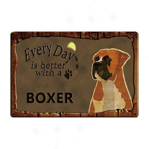 Every Day is Better with my Italian Greyhound Tin Poster - Series 1-Sign Board-Dogs, Greyhound, Home Decor, Sign Board, Whippet-Boxer-6