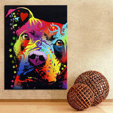 Load image into Gallery viewer, Pop Art Staffordshire Pit Bull Terrier Canvas Print Poster-Home Decor-Dogs, Home Decor, Poster, Staffordshire Bull Terrier-1