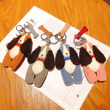 Load image into Gallery viewer, Fuzzy Long-Eared Cocker Spaniel Leather Keychains-Accessories-Accessories, Cocker Spaniel, Dogs, Keychain-7