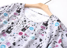 Load image into Gallery viewer, I Love Dogs Womens Cotton Pajamas-Apparel-Apparel, Boston Terrier, Bull Terrier, Dachshund, Dogs, Pajamas, Pug-3