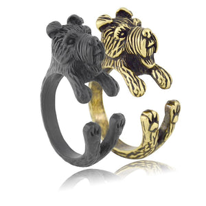 3D Welsh Terrier Finger Wrap Rings-Dog Themed Jewellery-Dogs, Jewellery, Ring, Welsh Terrier-9