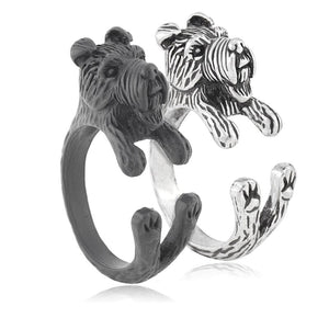 3D Welsh Terrier Finger Wrap Rings-Dog Themed Jewellery-Dogs, Jewellery, Ring, Welsh Terrier-8