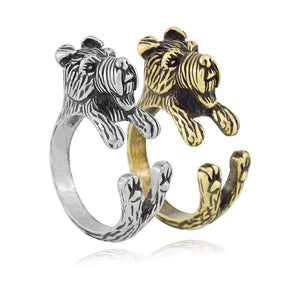 3D Welsh Terrier Finger Wrap Rings-Dog Themed Jewellery-Dogs, Jewellery, Ring, Welsh Terrier-5