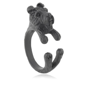 3D Welsh Terrier Finger Wrap Rings-Dog Themed Jewellery-Dogs, Jewellery, Ring, Welsh Terrier-7