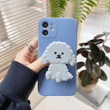 Load image into Gallery viewer, Doodle Love iPhone Case and Tabletop Stand-Cell Phone Accessories-Accessories, Dogs, Doodle, Goldendoodle, iPhone Case, Toy Poodle-for iphone 7 plus-White-3
